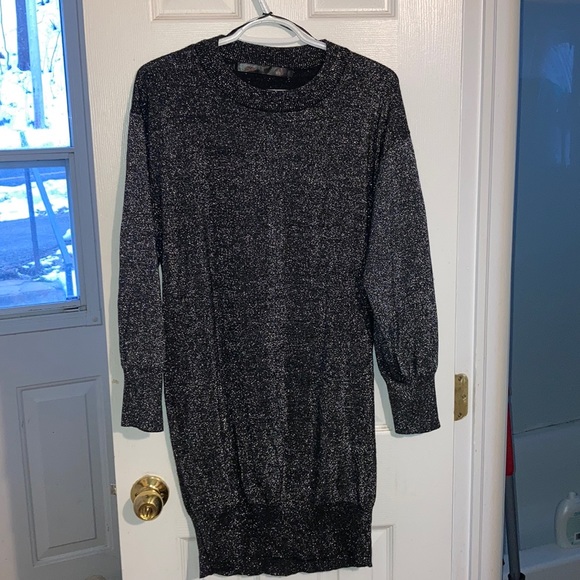2/$20 Black Sparkly Sweater Dress - Picture 1 of 3